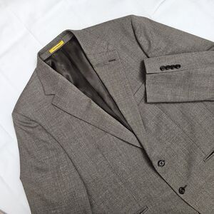 Hickey-Freeman Blazer Mens 44R Wool 2 Button Sportcoat Brown Preppy Classic